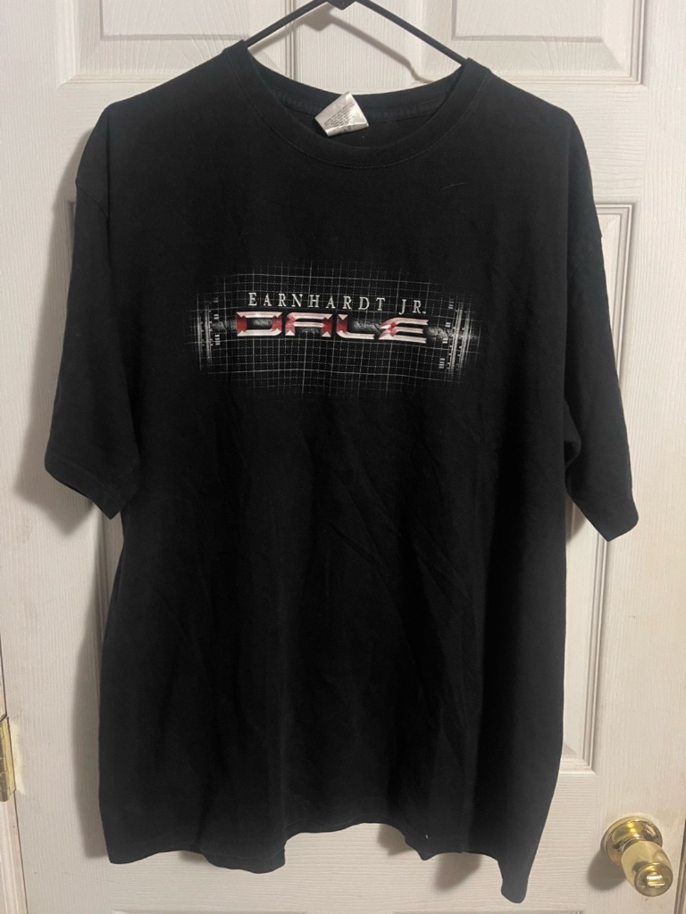 Dale Jr Black Graphic Crewneck T-Shirt